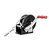 Dragon Winch Handlier 2500 lbs / 1133 kg met haak en riem 10 m voor kleine boten, caravans, voertuigen en werkplaatsen | Enkeltraps lier