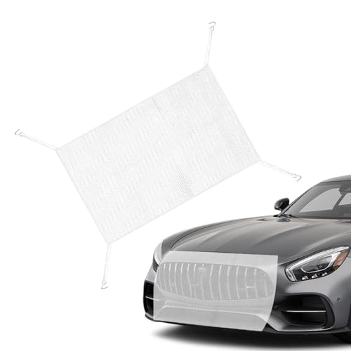 MABEIYE Red de Protección para Parrilla de Coche para Hyundai Tucson N-Line 2021-2024, Rejilla de Rejilla de Parachoques para automóviles Rejilla Protectora contra Insectos,White