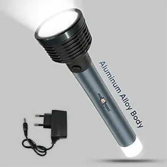 Pick Ur Needs Emergency Rechargeable Search Light LED Long Range Flashlight Torch Aluminium Body