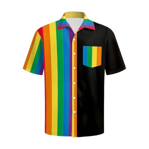 Chemises LGBTQ vêtements défilé pride et haut homme arc-en-ciel