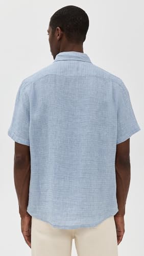 Faherty Men's Palma Basket Weave Linen Shirt3