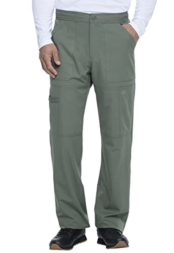 🔥 Cashback up to 70% Dickies Dynamix Men Scrubs Pant Zip Fly Cargo DK110T, XL Tall, Olive