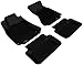 3D MAXPider Front Row Custom Fit All-Weather Floor Mat for Select Audi A4/S4/RS4/A5/S5 Models - Kagu Rubber (Gray)