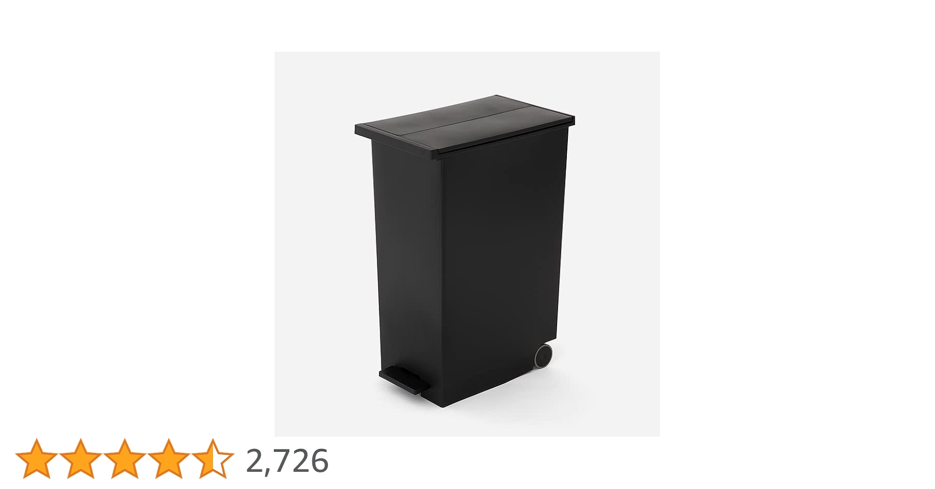 Amazon｜[ケユカ] テレビで紹介 両開きダストボックス LL 42L 黒