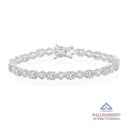 Image of TRUESILVER ACPL Pure Sterling Silver Bracelet for Women | BIS Hallmarked 925 Silver Bracelets Jewellery Gift for Birthday Wedding Anniversary