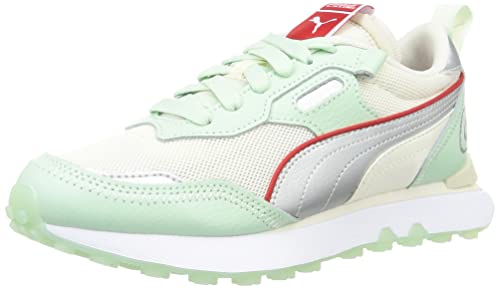 Puma Unisex-Adult Rider Fv Le Coca Cola Sneaker, Gossamer Green-Silver, 9 UK