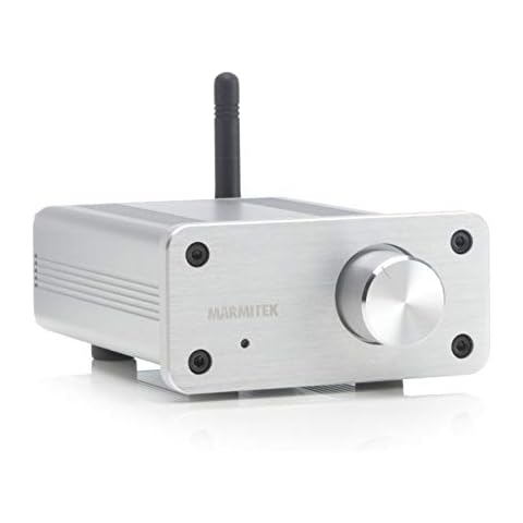 Bluetooth Audio Amplifier - Marmitek BoomBoom 460 - Audio Receiver with Built-in Amplifier - Make your existing speakers Bluetooth compatible - aptX - aux input - volume control - aluminum casing Cover