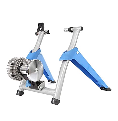 SMSOM Soporte de Entrenador de Bicicletas - Entrenador de Bicicleta Interior Plegable portátil, magnetoresistencia/Reducción de Ruido Tranquilo - Fijo para Bicicletas para Bicicletas de montaña y mo