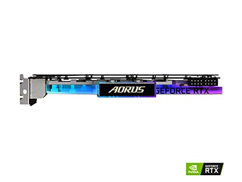 AORUS GeForce RTX 3080 Xtreme WATERFORCE WB 10G (REV 2.0) Scheda grafica, WATERFORCE Water Block Cooling System, LHR, 10GB 320-bit GDDR6X, GV-N3080AORUSX WB-10GD REV2.0 Scheda video - Scheda video - Immagine 7