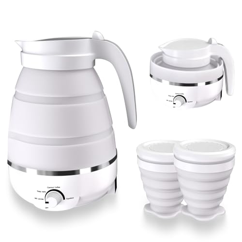 Hervidor eléctrico plegable portátil Qivine 600ml miniatura 1