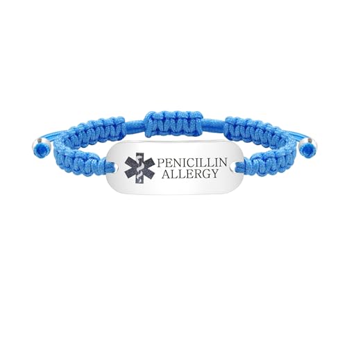 Tobestu Pulseras de Alerta Médica de Acero Inoxidable Pulsera de Alerta Médica...