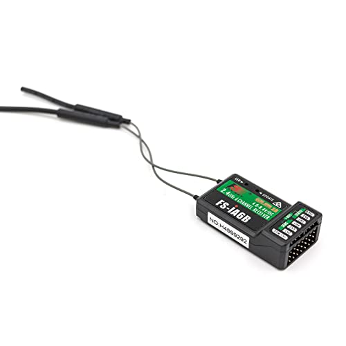 Flysky FS-iA6B 2.4Ghz 6 Channel Long Range Dual Pass PPM PWM Output and Telemetry with ibus Receiver for RC Car Boat