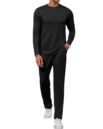 Uni Clau Casual Mens 2 Piece Tracksuits Set Athletic Sweatsuit Jogging Suits Sets Long Sleeve Outfits2