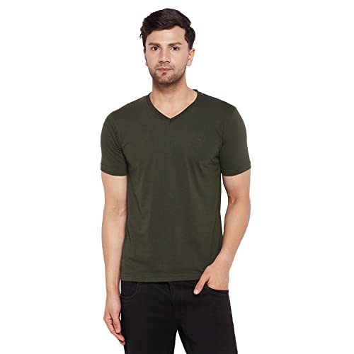 Image of Orewa Men Men's Solid Regular Fit T-Shirt