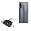 BoxWave Smart Gadget Compatible with TCL 20L – AllReader SD Card Reader, microSD Card Reader SD Compact USB – Jet Black