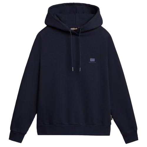Napapijri B Nina Winter Hoodie Sudaderas, Azul, L para Mujer