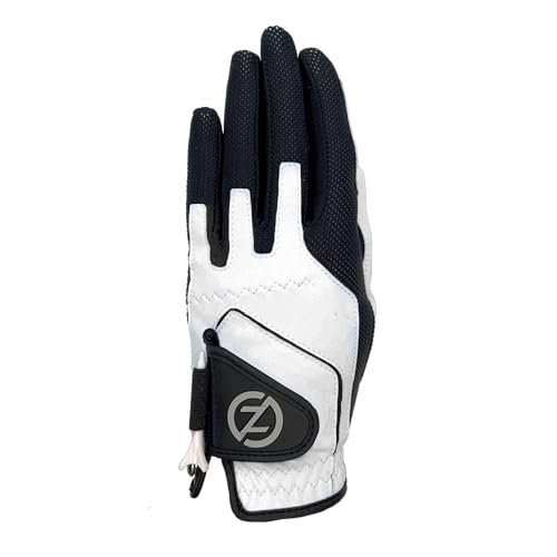Zero Friction Unisex Junior Golf Gloves, Right Hand, One Size, White