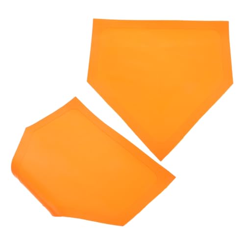 VANZACK 2pcs Portable Baseball Home Plate Discs for Camping Backyard Pitching Training