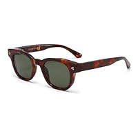 H HELMUT JUST Gafas de Sol para Mujer Hombre de Moda Estilo Clásico Retro de Diseño Moda Protección UV400 (Marrón/Verde)