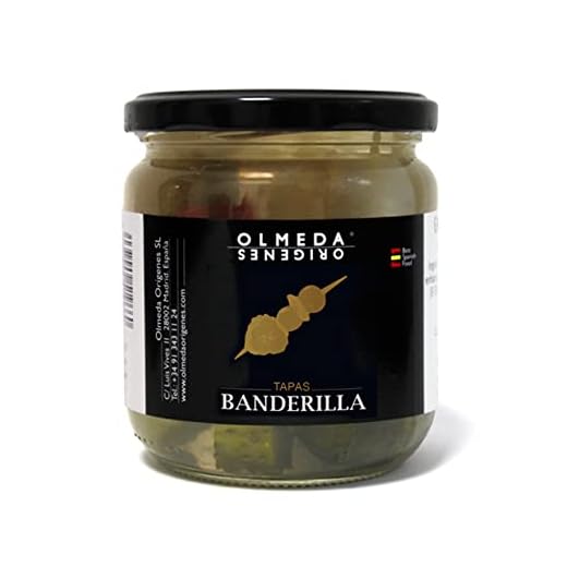 OLMEDA ORÍGENES - Banderillas Tapas - Tarro de cristal 370 gr
