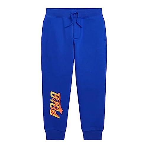 Polo Ralph Lauren Kids Boys Jogger Cuff Drawstring Waist Sweat Pants,, Blue/White