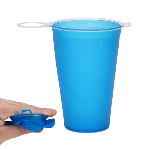 Kixolazr Vaso Plegable | Taza Deportiva 250ML - Vaso Material Suave para Fiestas Familia Gimnasia Escolar