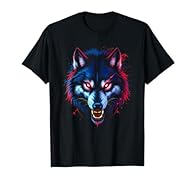 Dramatic Intense Wolf. Experience the wild intensity of this captivating wolf design. Dramatic Intense Wolf. Art Enthusiasts, Wildlife Lovers. Ideal for those who embrace bold, spirited artwork. Lightweight, Classic fit, Double-needle sleeve and bott...