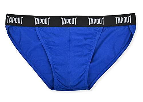 TAPOUT Mens Briefs String Bikini Underwear for Men, Comfortable Cotton, Assorted Colors, No Fly- 6 Pack(S-5X)3