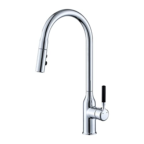 Robinet de cuisine avec mitigeur eau chaude et froide idéal pour îlot central moderne