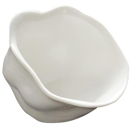 Garneck Plato Cerámico Vintage Forma de Flor para Condimentos y Aperitivos Cuenco para Salsa Mantequilla y Especias Diseño Decorativo Reutilizable para Cenas y Restaurantes