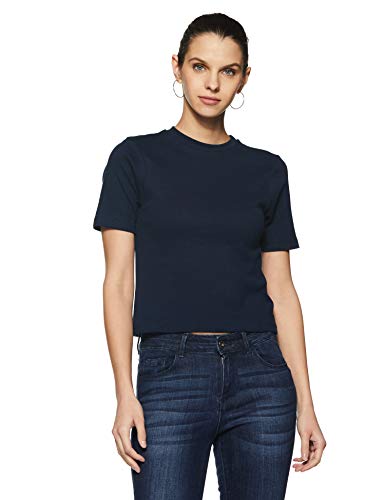 Image of Miss Chase Women's Maroon Super Soft V-Neck Short Sleeves Cotton Solid Regular Fit T-Shirt