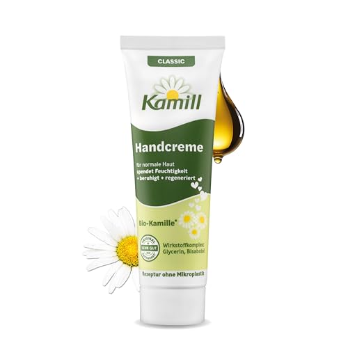 Kamill Handcreme Classic 30ml – vegane Creme – Hand- & Nagelpflege mit Bio- Kamille in Reisegröße - beruhigend, schützend & feuchtigkeitsspendend
