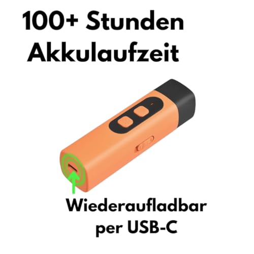 Anti-Bell-Halsbänder Ultraschall-Hundeabwehrgerät mit Taschenlampenfunktion – sanfte, 100% tierfreundliche Verhaltenskorrektur im Garten & unterwegs – robust & wetterfest