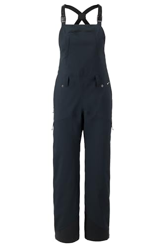 Flylow Women's Foxy Insulated Bib - Waterproof Breathable Softshell Ski & Snowboard Pants - Black - 8