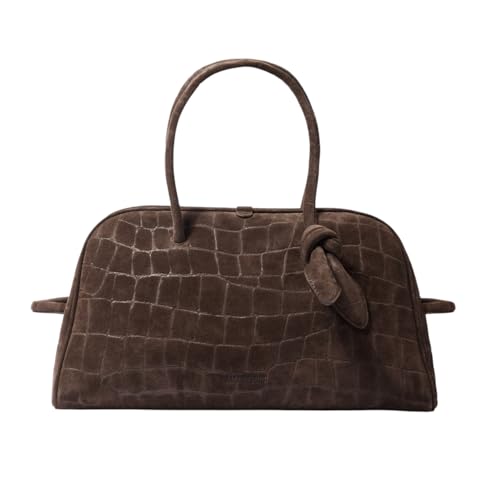 Jacquemus Le Turismo Bag – Style BAU00417AC07A09-880 – Women’s Croc-Embossed Calf Leather Top-Handle Bag, Brown – Zip Closure, Made in Italy