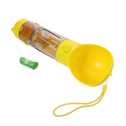 EXAOMBLE 携帯用 ウォー トル 漏れ防 多機 犬用水 み フードケース ダー付 久