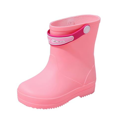 IWIHMIV Boys Rubber Boots Lightweight Comfortable Rain Boots Girls Outdoor Non Slip Rain Boots Soft Soles Water Shoes