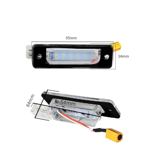 Lámpara número LED con alta luminosidad para BMW E34 E32 trasera 4
