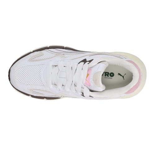 PUMA Womens Teveris Nitro Preppy Lace Up Sneakers Shoes Casual - White - Size 11 M4