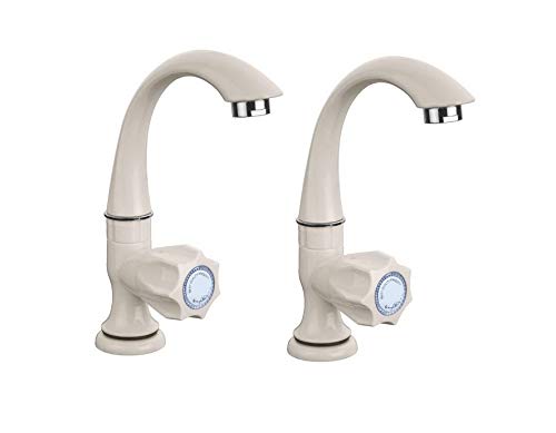 VME PVC Swan Neck Tap for Kitchen/Bathroom Wash Basins/faucets (Big Neck) (White) Pack of 2-image-38