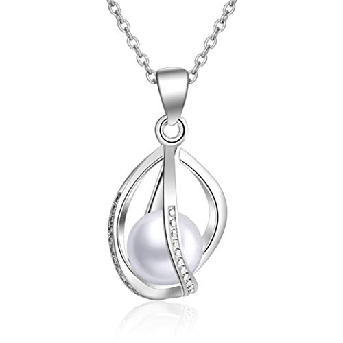 Preisvergleich Produktbild Likass Silberketten Für Frauen, 925 Sterling Silber Frauen Mit Silberanhänger Beste Geburtstagsgeschenke Für Mädchen Hohle Laterne