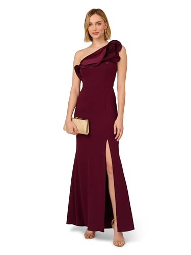 Adrianna Papell Women's One Shoulder Mermaid Gown4