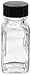 Kimble Type III Soda Lime Glass Clear Wide Mouth French Square Bottles with GPI Thread Cap, Liner Material Taperseal, 30ml Capacity (Case of 48)