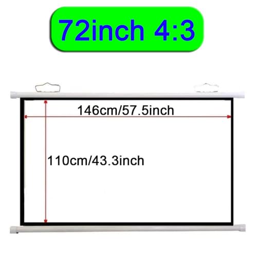 Pantalla Manual de Proyección 72 pulgadas 4:3 miniatura 7