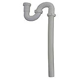 LASCO 03-4335 White Plastic Tubular 1-1/2-Inch S-Trap with Nuts and Washers for Through The Floor...