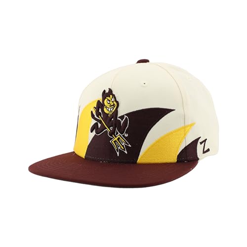 Arizona State Sun Devils NCAA Officially Licensed Hat Flat Snapback Z11 Retro Sharktooth