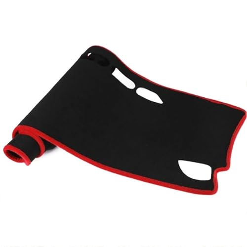 Housse de tableau de bord haut de gamme TAIJS pour Toyota Prado J90 1996-2001 rouge