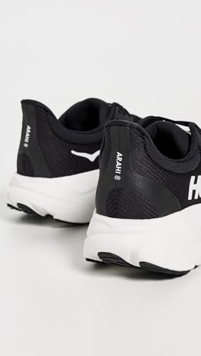 Hoka Men's Arahi 8 Sneaker, Black/White, 11.5