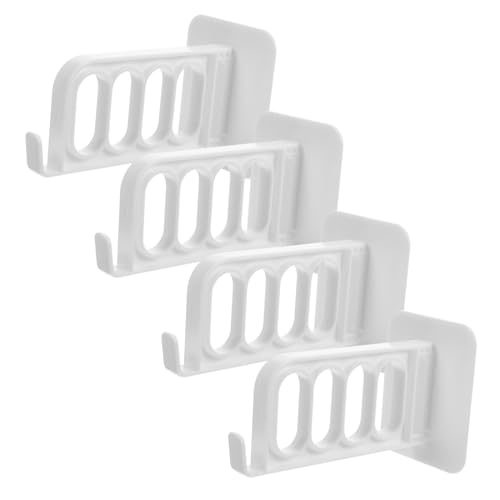 Ipetboom 4 Piezas Tendedero Plegable para Ropa de Pared sin Perforación Diseño Adhesivo Fácil de Soporte Ligero y Multifuncional para Colgar Prendas de Blancas