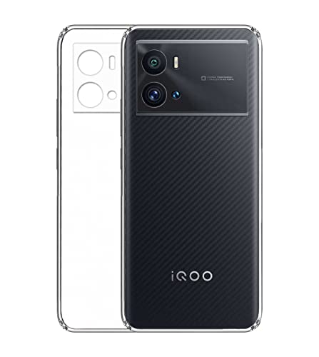 Image of Transparent Soft Silicone TPU Flexible Back Cover Compatible with iQOO 9 Pro + Screen Guard
